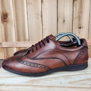 Moreschi Dress‎ Shoes Mens 7.5 Brown Leather Luxury Oxford Italy